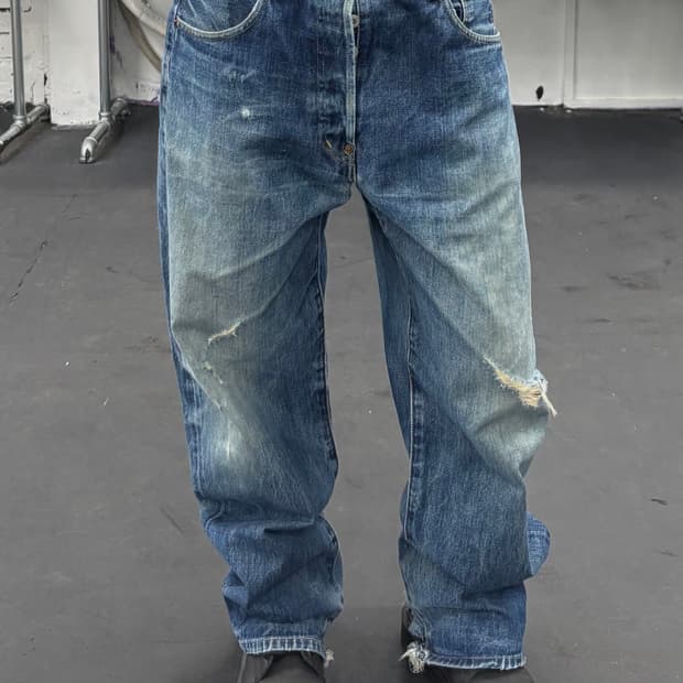 리바이스 702 신치백 버튼플라이 데님팬츠