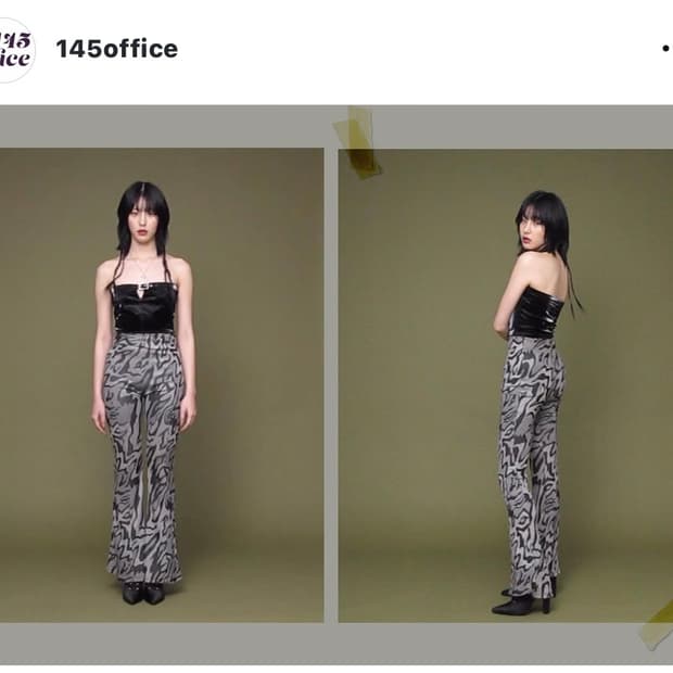 145office 지브라 부츠컷 바지 M (밑단 길이 수선)