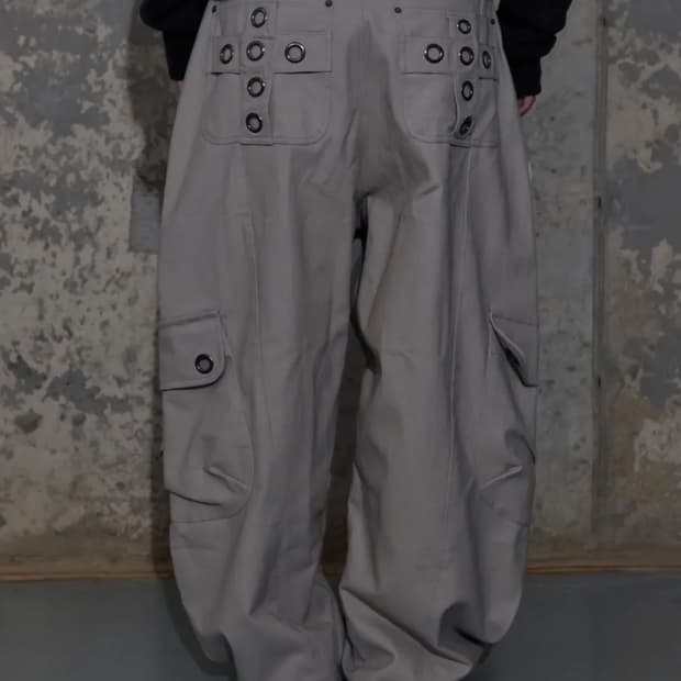 팬시클럽 크로스 포켓 카고 팬츠