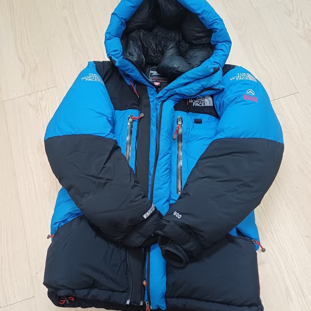 노스페이스 히말라야2 블루 패딩 파카 s