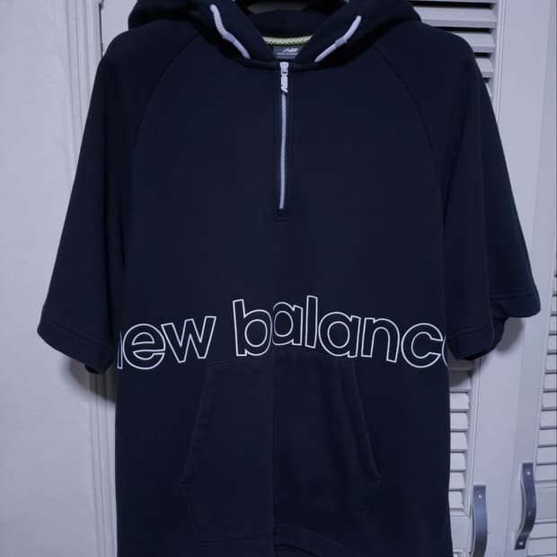 95 뉴발란스 반집업 후드