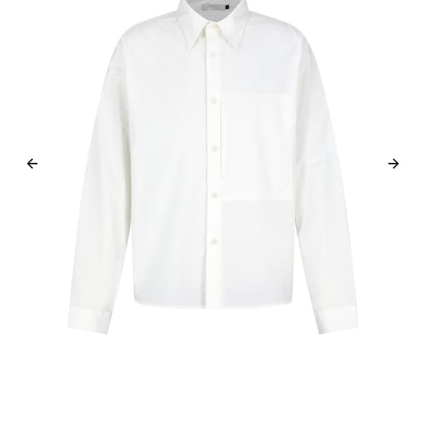 아모멘토 Basic Pocket Shirts Ivory m