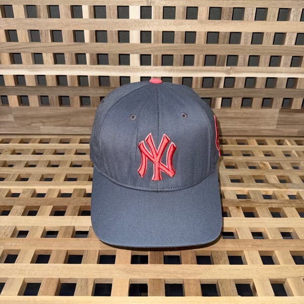 mlb 뉴욕 양키스 그레이/핑크 캡