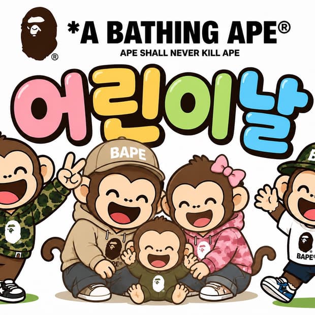 Go ape 어린이날 베이프 후드집업 25000원 할인이벤트