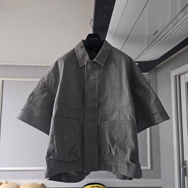 [새상품] 송지오옴므 오버핏 컬렉션 스님 반팔 셔츠 남방 46