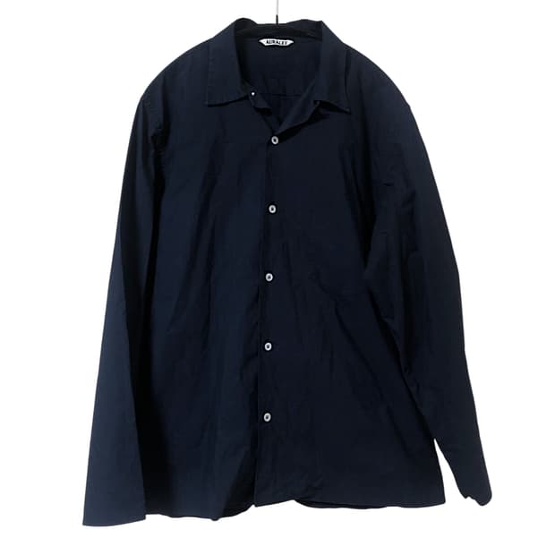 오라리 오가닉코튼 WEATHER CLOTH 오픈카라 셔츠