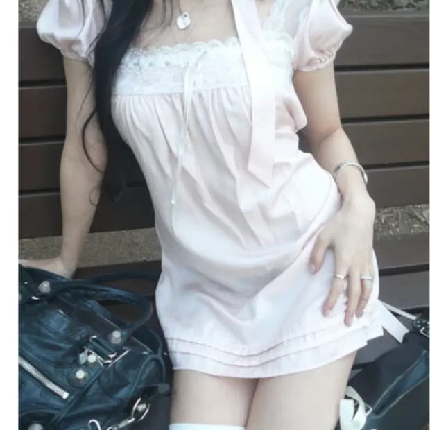 엔젤넘버555 lovely babydoll dress 