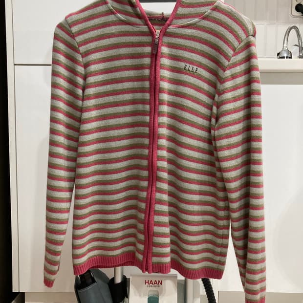 ELLE 엘르 니트 후드 집업