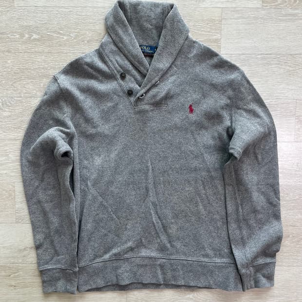 폴로 랄프로렌 반카라 니트 곤색 M