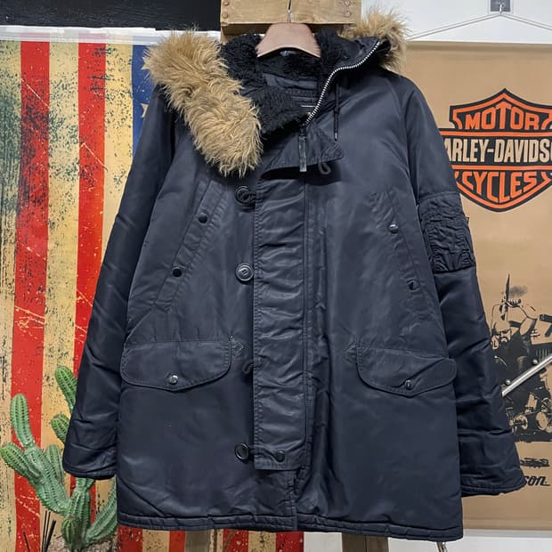 알파 인더스트리 N3B 퍼 후드 야상 자켓 밀리터리 오리지널