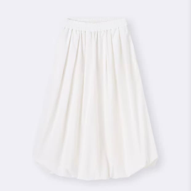 GU 지유 Bubble Hem Midi Skirt