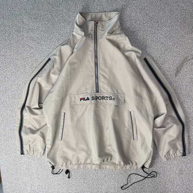 휠라 스포츠 하프집업 아노락 자켓