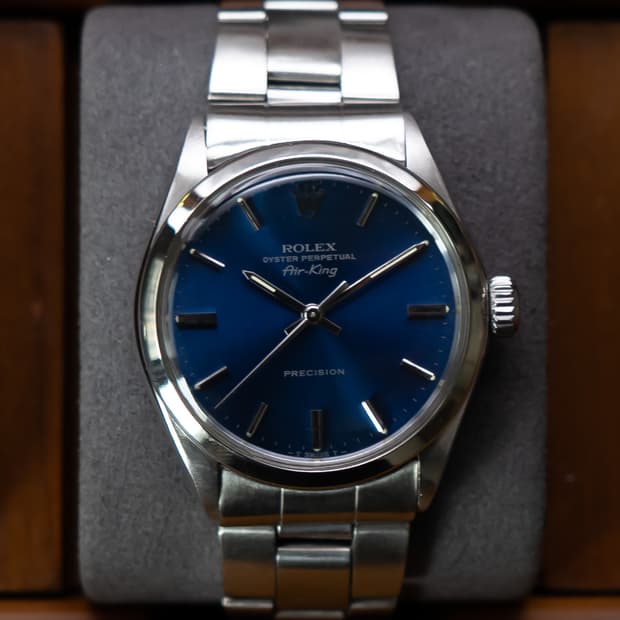 롤렉스 오이스터 퍼페츄얼 에어킹 5500 청판 빈티지 시계