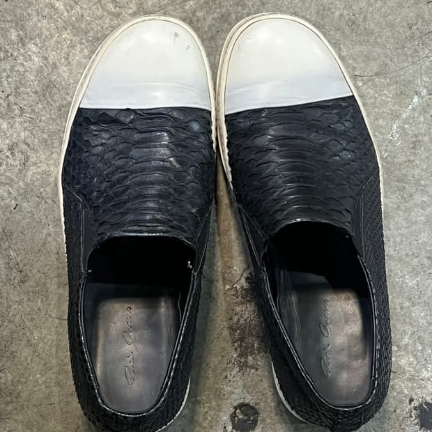 릭오웬스 16s 파에톤 레더 슬립온 스니커즈 260