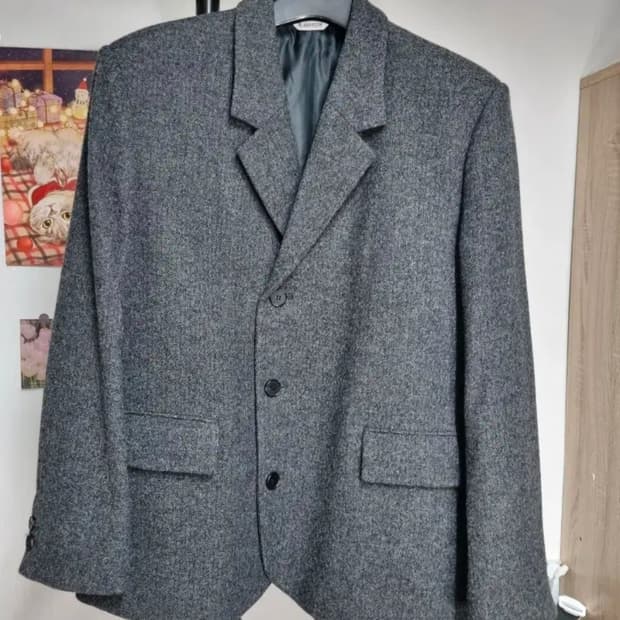 블랭크룸 싱글 브레스티드 울 자켓 차콜 2