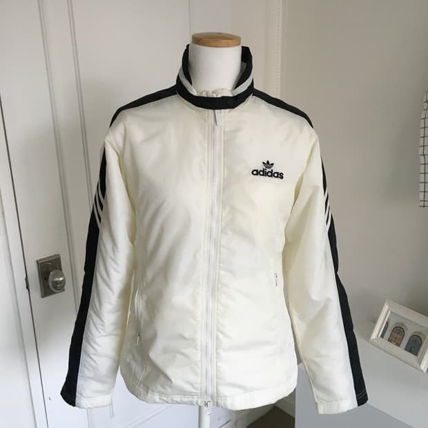 아디다스 넥버튼 투웨이 바이커 점퍼