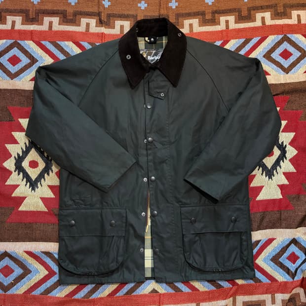 (40) 바버 뷰포트 왁스자켓 세이지(상태 최상)