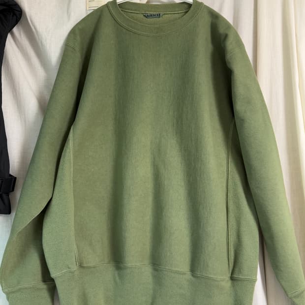 오라리 맨투맨 올리브 4사이즈