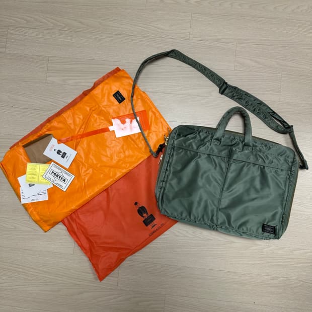 요시다 포터 탱커 2way document bag w zip 브리프케이스