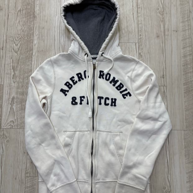 아베크롬비 후드집업 화이트 xl