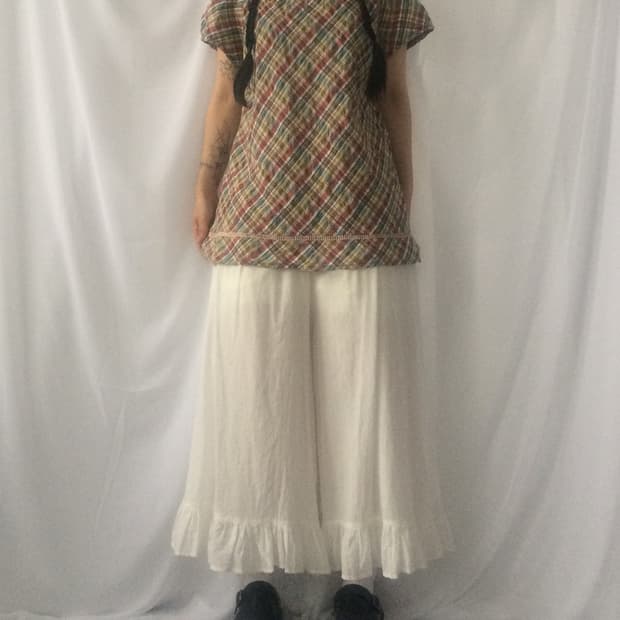 Check pattern blouse