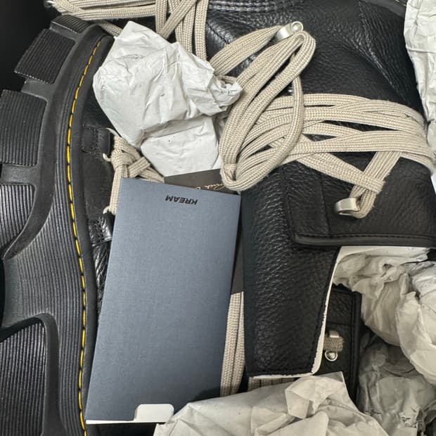 닥터마틴 x 릭오웬스 1460 DMXL 메가레이스 블랙 270