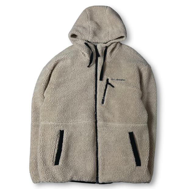 컬럼비아 연베이지 멀티포켓 뽀글이 플리스 자켓 XL