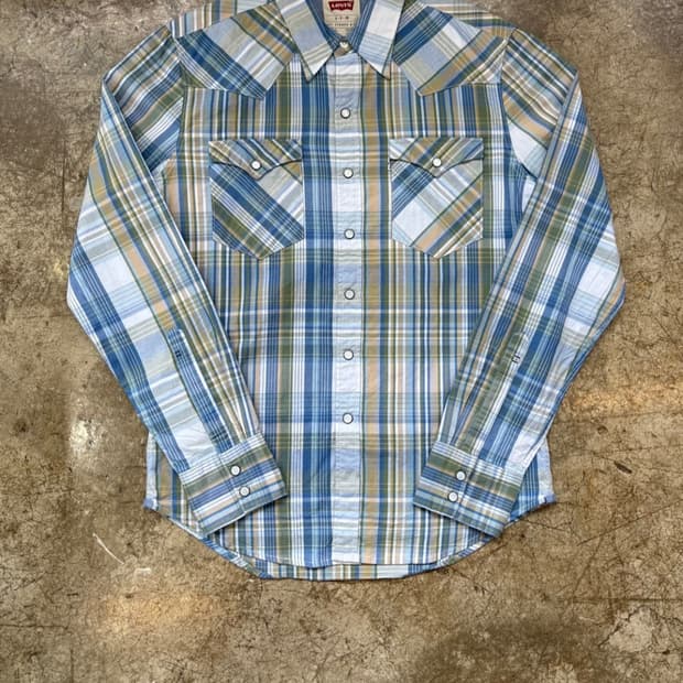 리바이스 화이트탭 웨스턴셔츠