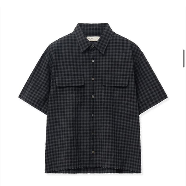noun tartan check crop shirts black