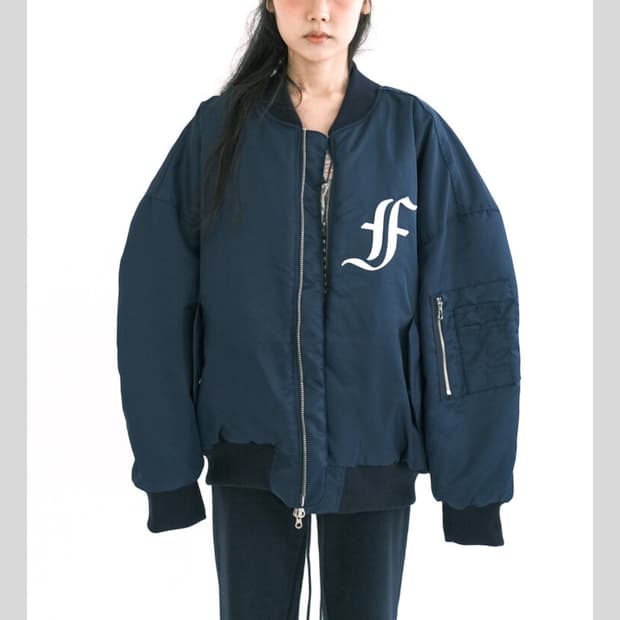 샵페어리 봄버자켓 네이비