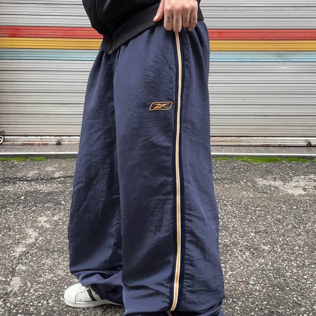 90s REEBOK 올드스쿨 네이비 트랙팬츠