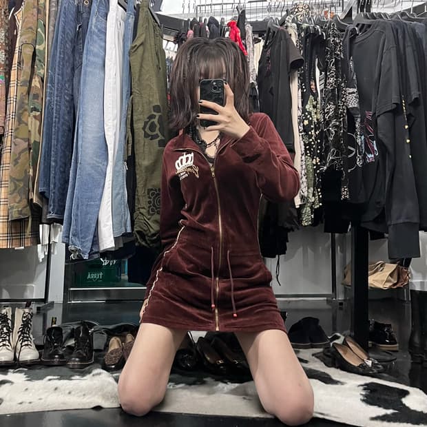 자수포인트 원피스