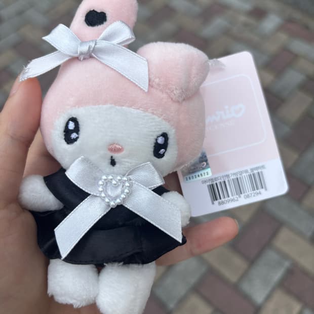 산리오 마이멜로디 블랙하트 인형 키링