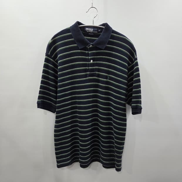 폴로랄프로렌 일경물산 와플 스트라이프 카라티 100