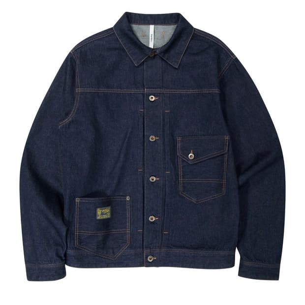 맥우드건 트러커 데님 자켓 다크인디고