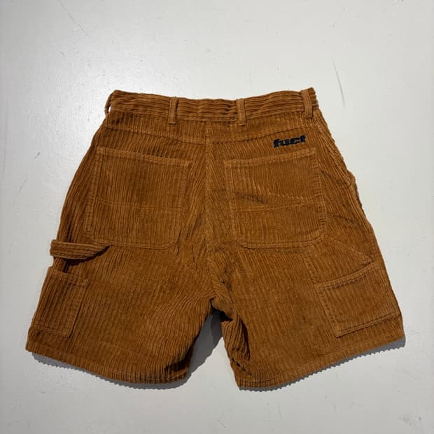 Fuct 브라운 코듀로이 쇼츠 팬츠 M 