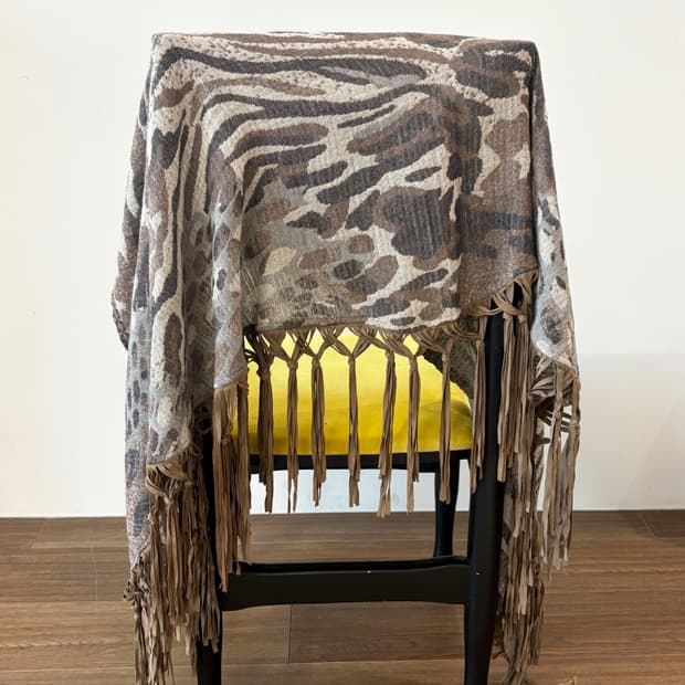 Leopard & Zebra Mixed Wrap Skirt