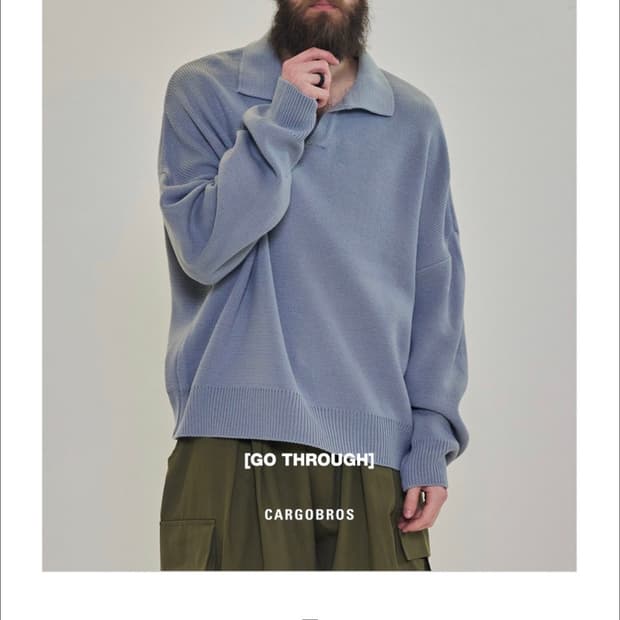 [새제품] 카고브로스 오버핏 니트 - 소라