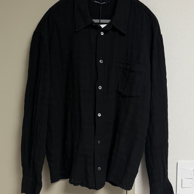 [2] 해칭룸 거즈 스트라이프 클래식 셔츠 블랙