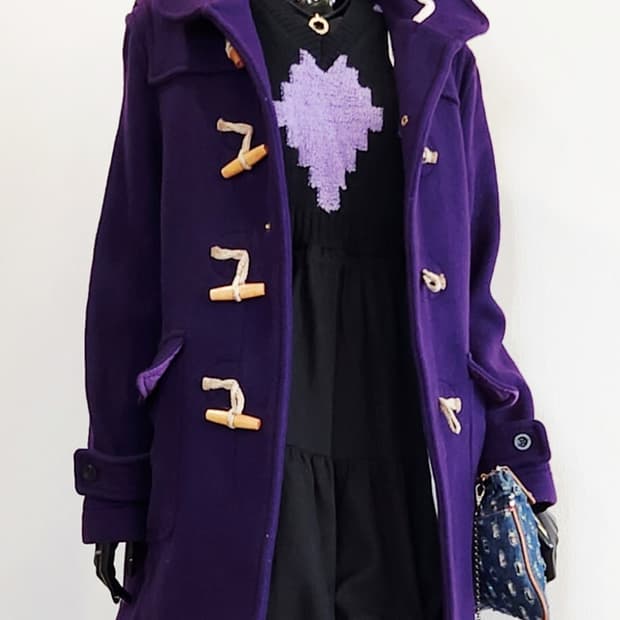 보라색 떡볶이코트 