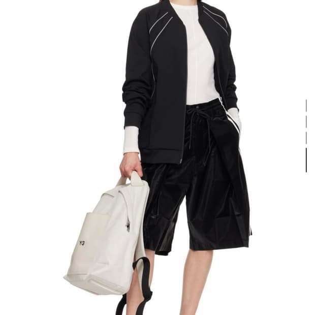 Y-3 트윌 블랙 반바지