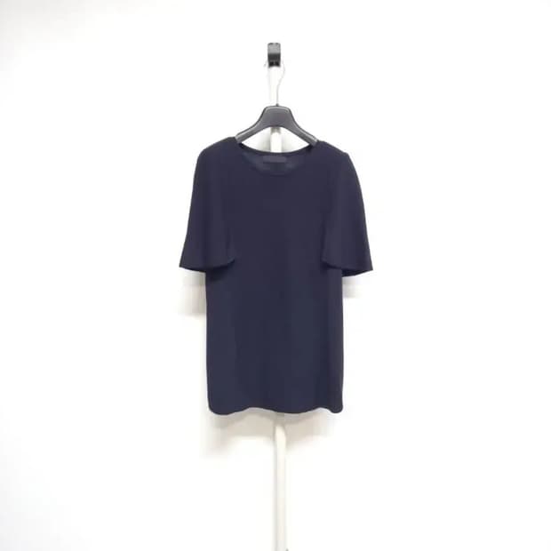 새 마인 MINE 네이비 케이프형 니트블라우스 F