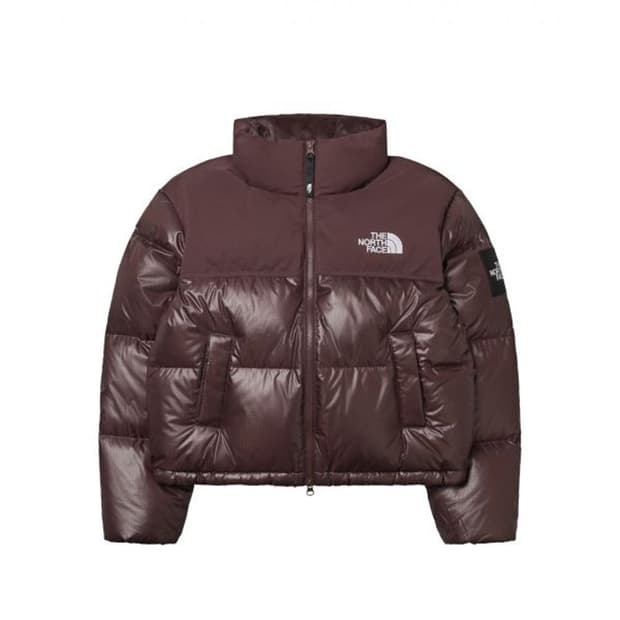 (W) 노스페이스 화이트 라벨 노벨티 눕시 다운 자켓 코코아 브라운