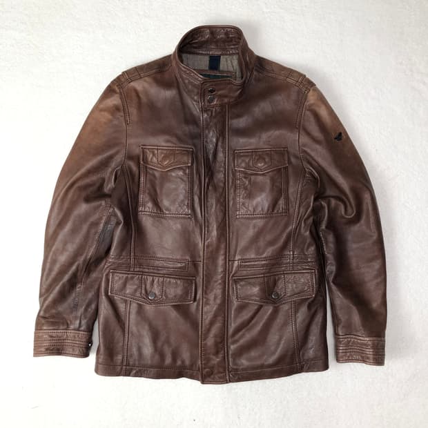 헨리코튼 레더자켓 