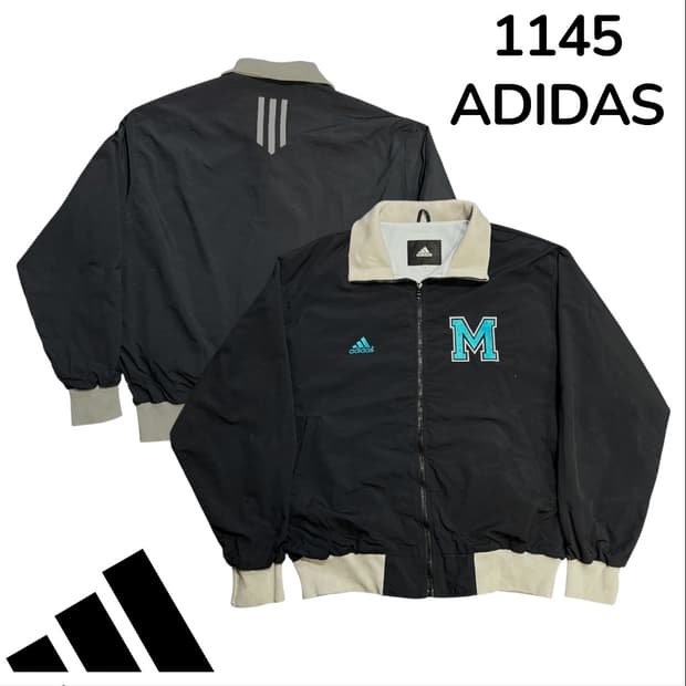 아디다스 M자수 바람막이 올드스쿨 트랙 자켓 L