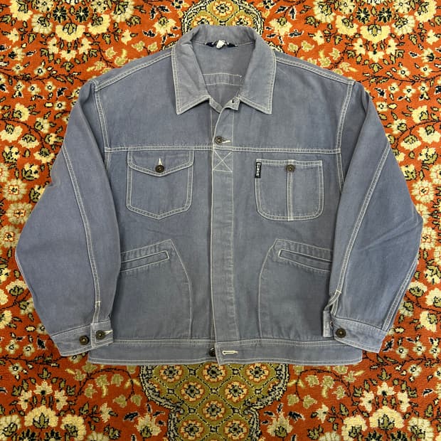 [100] GET USED 빈티지 블루 프렌치워크 데님자켓
