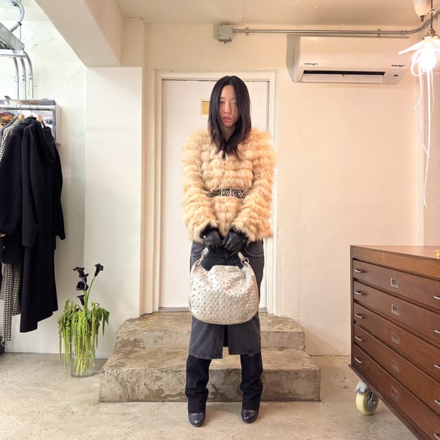 Honey mi Honey Raccoon Fur Jacket/ Os
