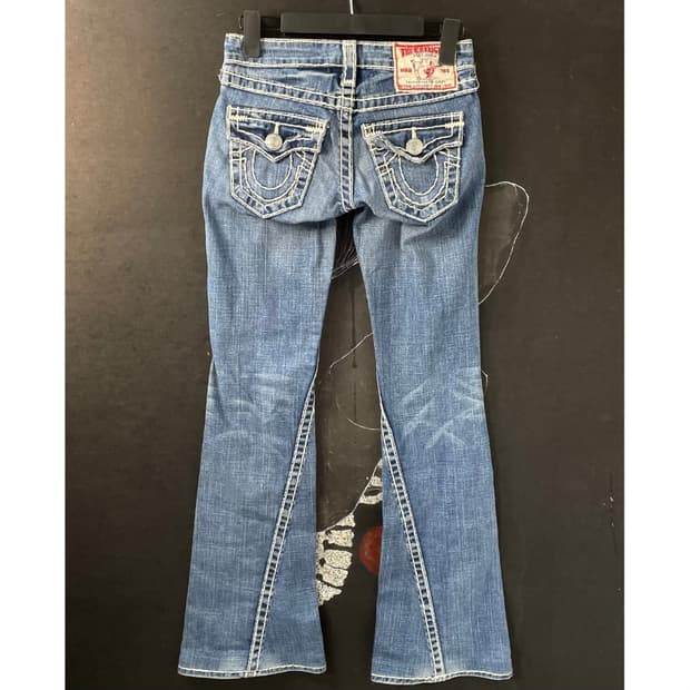 트루릴리전 조이 슈퍼 T 부츠컷 데님 팬츠 청바지 24