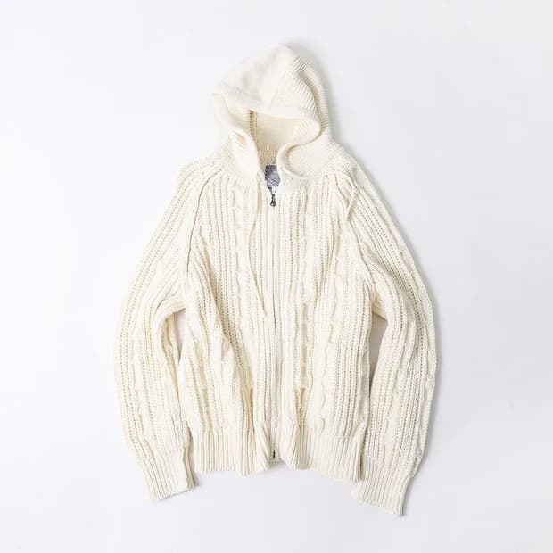 999휴머니티 elbac 니트 후드 집업 (m)