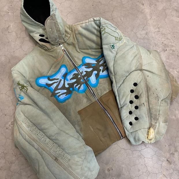 루크자켓 빈티지 컬러 후드봄버 